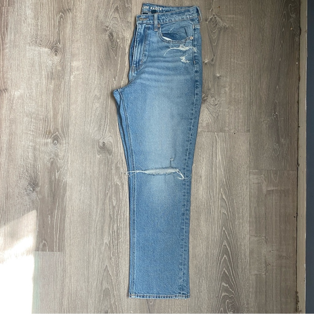 American Eagle Super High Rise Straight